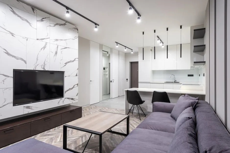 Living room interior design project, Bangalore